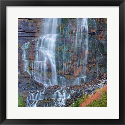 Framed Rainbow View Of Bridal Veil Falls, Utah Print