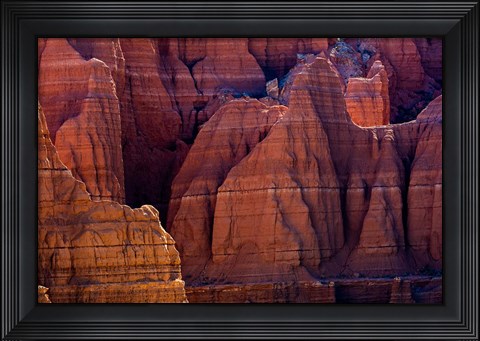 Framed Eroded Cliffs In Capitol Reef National Park, Utah Print