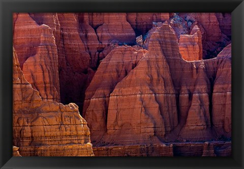 Framed Eroded Cliffs In Capitol Reef National Park, Utah Print