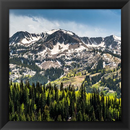 Framed Ski Resort From Guardsmans Pass Road Print