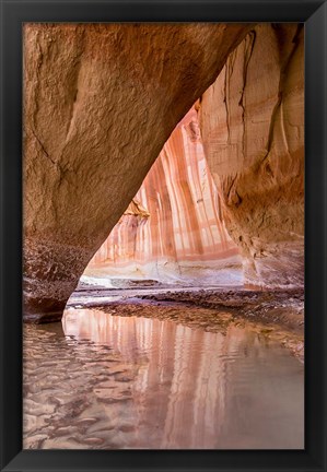 Framed Slide Arch In Paria Canyon, Utah Print