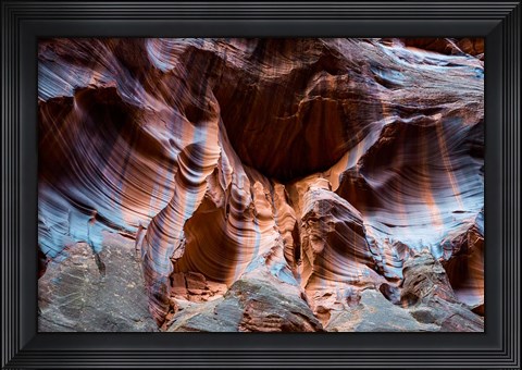 Framed Paria Canyon, Vermillion Cliffs Wilderness, Southern Utah Print