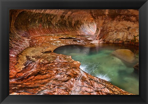 Framed Subway, Zion National Park, Utah Print