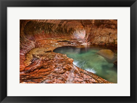 Framed Subway, Zion National Park, Utah Print