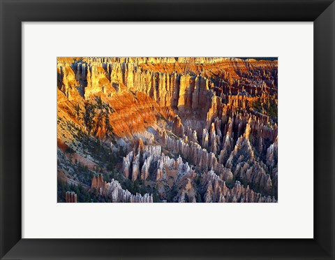 Framed Sunrise At Bryce Point Bryce National Park, Utah Print