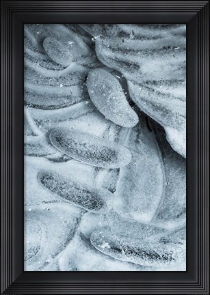Framed Frozen Ice Designs Print