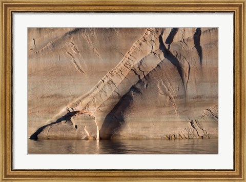 Framed Sandstone Canyon Wall Detail, Utah Print