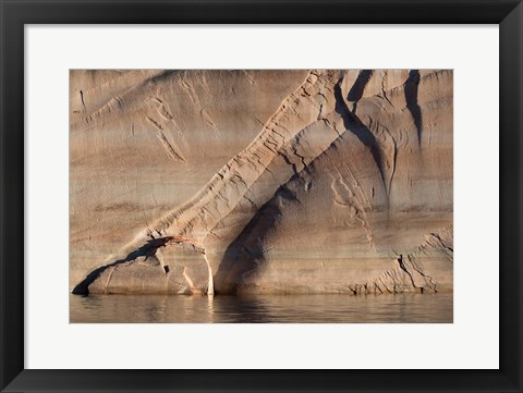 Framed Sandstone Canyon Wall Detail, Utah Print