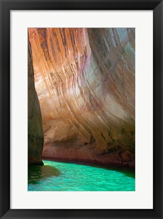 Framed Detail Of Escalante River Tributary, Utah Print