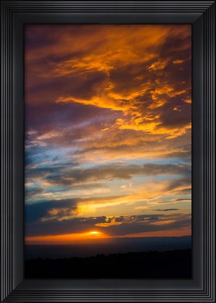 Framed Sunset From The Colorado Plateau, Utah Print