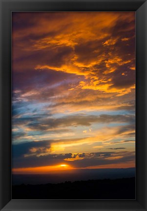 Framed Sunset From The Colorado Plateau, Utah Print