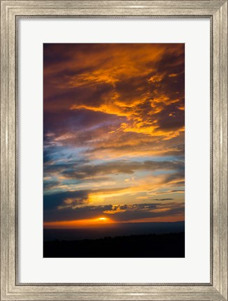 Framed Sunset From The Colorado Plateau, Utah Print