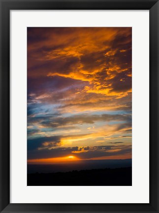 Framed Sunset From The Colorado Plateau, Utah Print