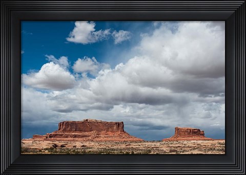 Framed Mesas And Thunderclouds Over The Colorado Plateau, Utah Print
