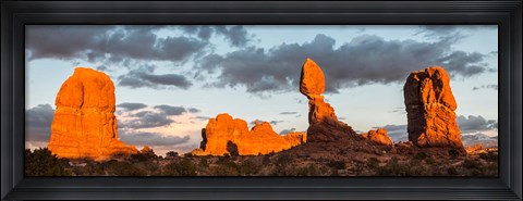 Framed Arches National Park Balanced Rock Panorama, Utah Print