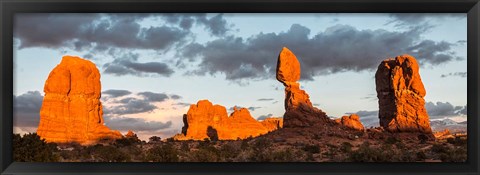 Framed Arches National Park Balanced Rock Panorama, Utah Print