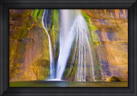 Framed Lower Calf Creek Falls Detail, Utah Print
