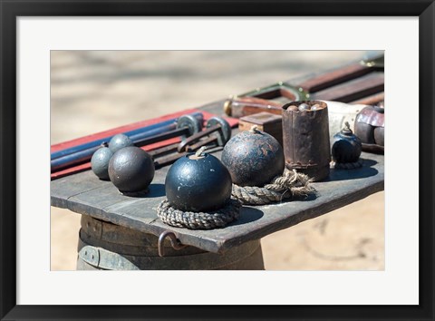 Framed Artillery In The Continental Army Encampment, Virginia Print