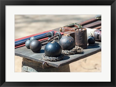 Framed Artillery In The Continental Army Encampment, Virginia Print