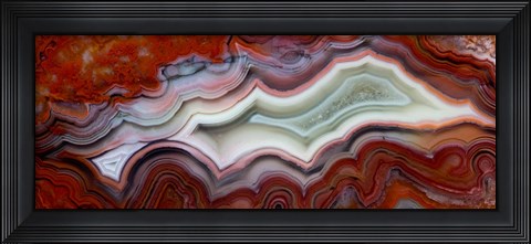 Framed Mexican Crazy Lace Agate I Print