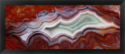 Framed Mexican Crazy Lace Agate I Print