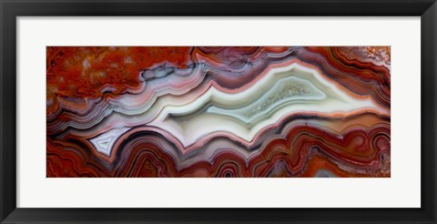 Framed Mexican Crazy Lace Agate I Print