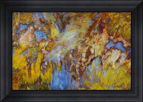 Framed Colorful Agate Design Print