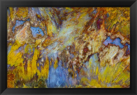 Framed Colorful Agate Design Print