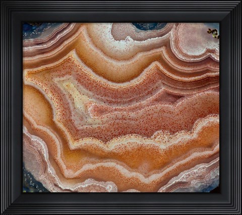 Framed Banded Mexican Agate Print