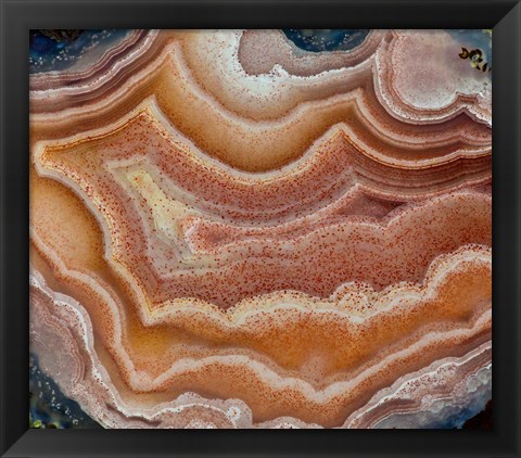 Framed Banded Mexican Agate Print