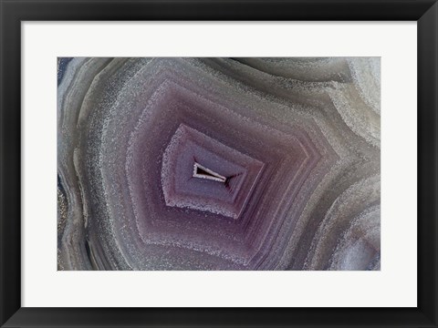 Framed Banded Agate I Print