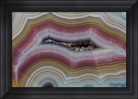 Framed Banded Agate II Print