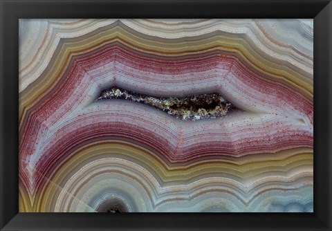 Framed Banded Agate II Print