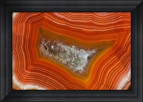 Framed Banded Agate IV Print