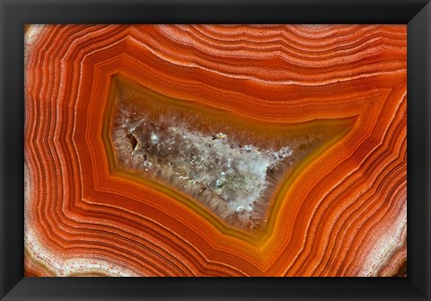 Framed Banded Agate IV Print