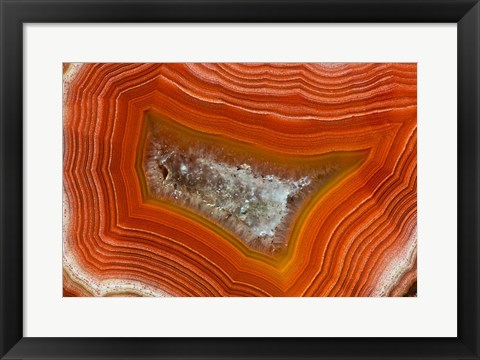 Framed Banded Agate IV Print