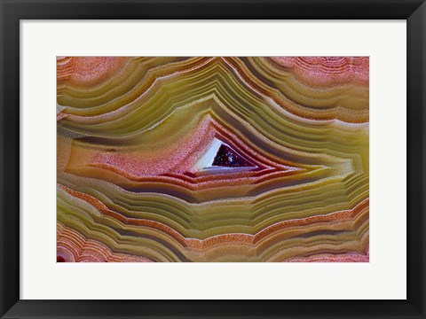 Framed Banded Agate V Print