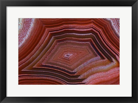 Framed Banded Agate VII Print