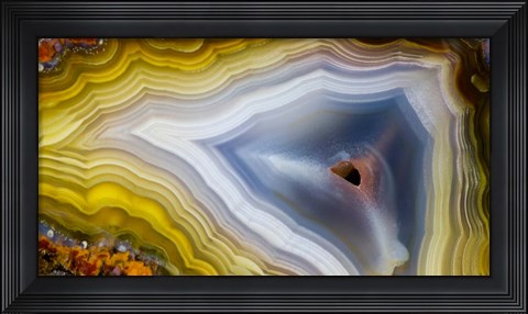Framed Banded Agate VIII Print