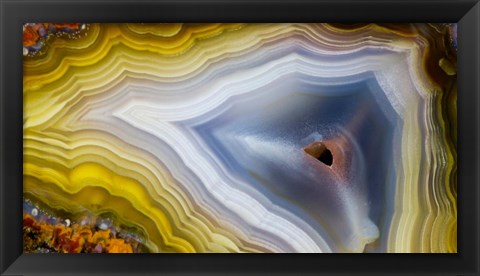 Framed Banded Agate VIII Print