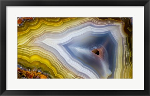 Framed Banded Agate VIII Print