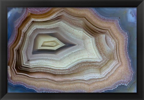 Framed Banded Agate, Sammamish, Washington Print