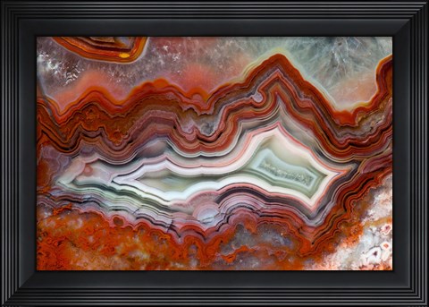 Framed Mexican Crazy Lace Agate II Print