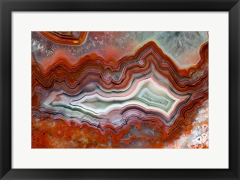 Framed Mexican Crazy Lace Agate II Print