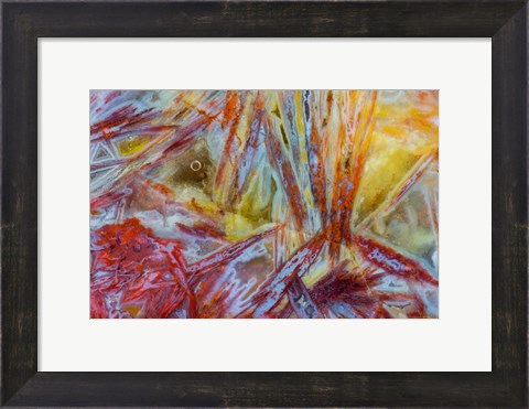 Framed Warm, Firey Agate Print