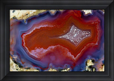 Framed Banded Agate XI Print