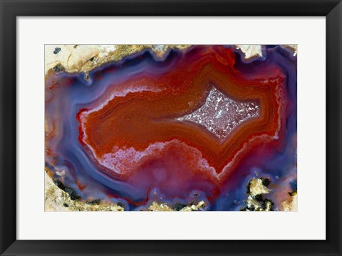 Framed Banded Agate XI Print