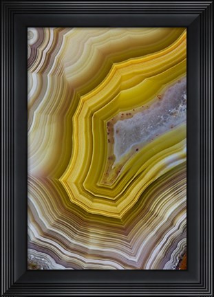 Framed Banded Agate XII Print