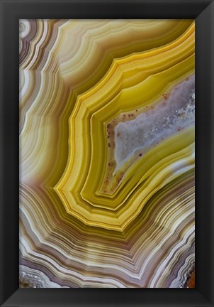 Framed Banded Agate XII Print