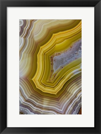 Framed Banded Agate XII Print